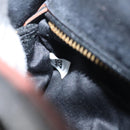 Miu Miu Shoulder Bag Leather Black Gold Auth 120386-12