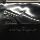 Salvatore Ferragamo Hand Bag Patent leather Black Auth 120390-17