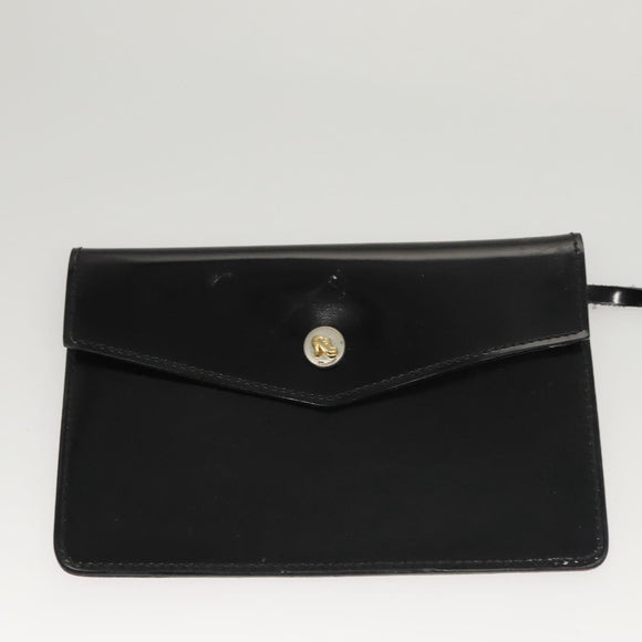 Salvatore Ferragamo Hand Bag Patent leather Black Auth 120390