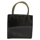 Salvatore Ferragamo Hand Bag Patent leather Black Auth 120390-2