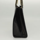 Salvatore Ferragamo Hand Bag Patent leather Black Auth 120390-4