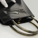 Salvatore Ferragamo Hand Bag Patent leather Black Auth 120390-6