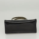 Salvatore Ferragamo Hand Bag Patent leather Black Auth 120390-5