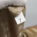 PRADA Shoulder Bag Nylon Beige Silver Auth 120393-11