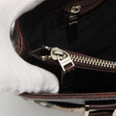 BURBERRY Nova Check Hand Bag Beige Silver Auth 120399-10