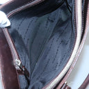 BURBERRY Nova Check Hand Bag Beige Silver Auth 120399-11