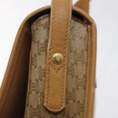 CELINE Macadam Canvas Shoulder Bag PVC Beige Gold Auth 120406-10