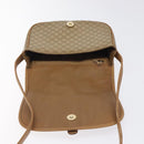 CELINE Macadam Canvas Shoulder Bag PVC Beige Gold Auth 120406-16