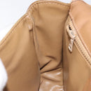 CELINE Macadam Canvas Shoulder Bag PVC Beige Gold Auth 120406-20