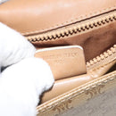 CELINE Macadam Canvas Shoulder Bag PVC Beige Gold Auth 120406-12