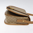 CELINE Macadam Canvas Shoulder Bag PVC Beige Gold Auth 120406-3