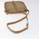 CELINE Macadam Canvas Shoulder Bag PVC Beige Gold Auth 120406-7