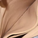 Christian Dior Trotter Canvas Shoulder Bag PVC Black Gold Auth 120408-20