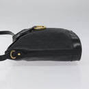 Christian Dior Trotter Canvas Shoulder Bag PVC Black Gold Auth 120408-4