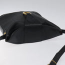 Christian Dior Trotter Canvas Shoulder Bag PVC Black Gold Auth 120408-6