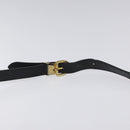 Christian Dior Trotter Canvas Shoulder Bag PVC Black Gold Auth 120408-8