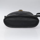 Christian Dior Trotter Canvas Shoulder Bag PVC Black Gold Auth 120408-5