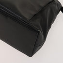 GUCCI Bamboo Hand Bag Leather 2way Black Gold 002 3754 0508 Auth 120409-8