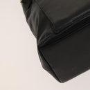 GUCCI Bamboo Hand Bag Leather 2way Black Gold 002 3754 0508 Auth 120409-15