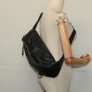 GUCCI GG Canvas Guccissima WebSherry Line Bag Leather Black Silver Auth 120410-22