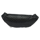 GUCCI GG Canvas Guccissima WebSherry Line Bag Leather Black Silver Auth 120410-2