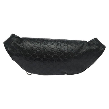 GUCCI GG Canvas Guccissima WebSherry Line Bag Leather Black Silver Auth 120410 - 0