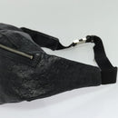 GUCCI GG Canvas Guccissima WebSherry Line Bag Leather Black Silver Auth 120410-4