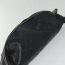 GUCCI GG Canvas Guccissima WebSherry Line Bag Leather Black Silver Auth 120410-6