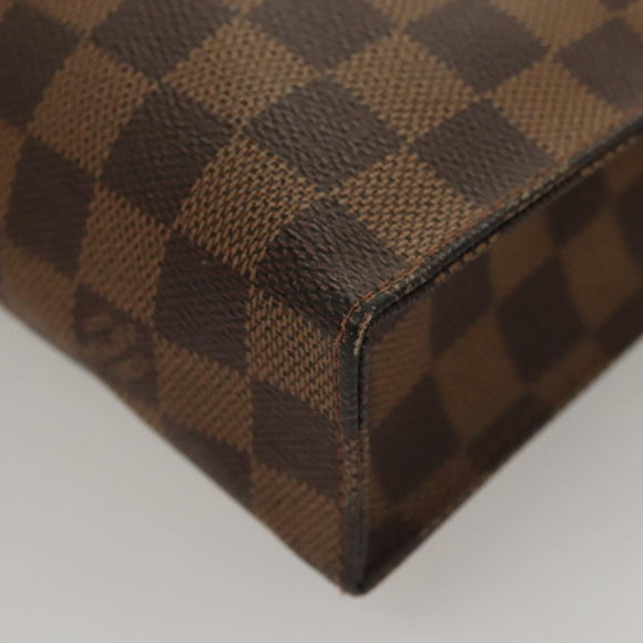 LOUIS VUITTON Damier Ebene Poche Toilette 26 Pouch N47543 LV Auth 120422