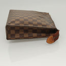 LOUIS VUITTON Damier Ebene Poche Toilette 26 Pouch N47543 LV Auth 120422-4