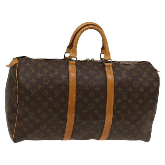 LOUIS VUITTON Monogram Keepall 50 Boston Bag M41426 LV Auth 120428