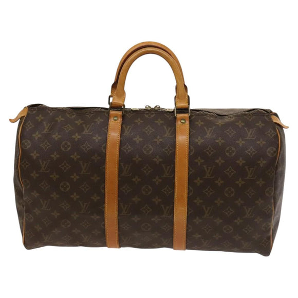 LOUIS VUITTON Monogram Keepall 50 Boston Bag M41426 LV Auth 120428