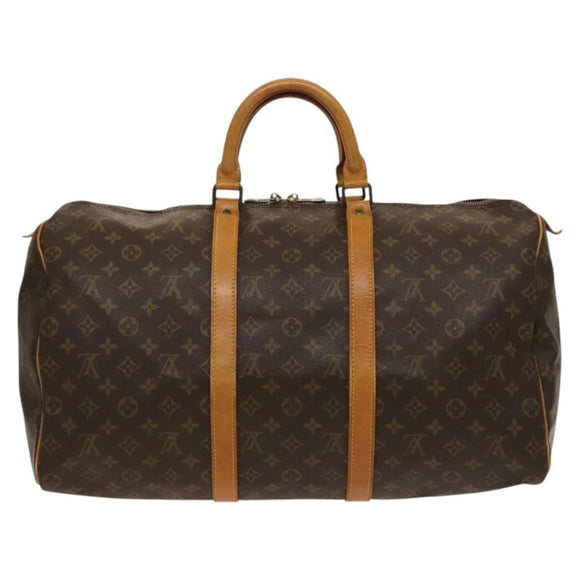LOUIS VUITTON Monogram Keepall 50 Boston Bag M41426 LV Auth 120428