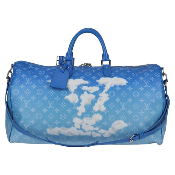 LOUIS VUITTON Monogram Clouds Keepall Bandouliere 50 Bag M45428 LV Auth 120447SM