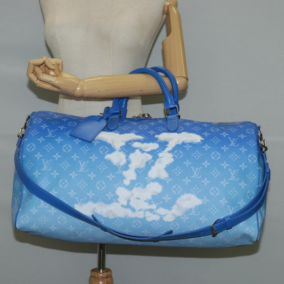 LOUIS VUITTON Monogram Clouds Keepall Bandouliere 50 Bag M45428 LV Auth 120447SM