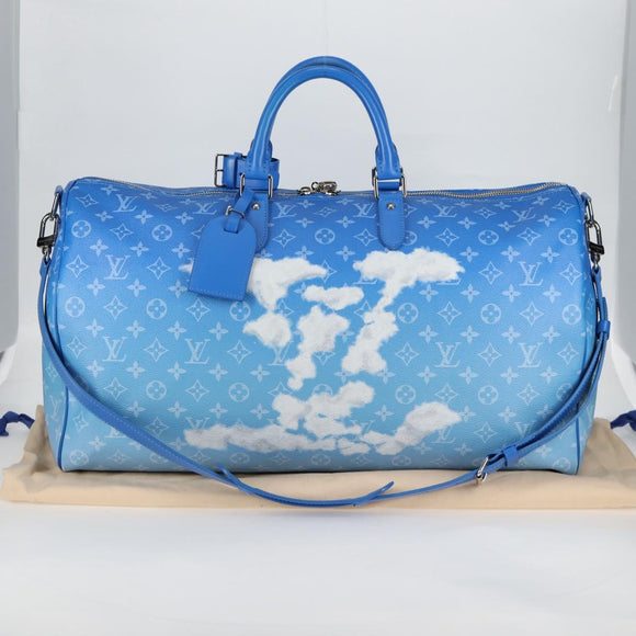 LOUIS VUITTON Monogram Clouds Keepall Bandouliere 50 Bag M45428 LV Auth 120447SM