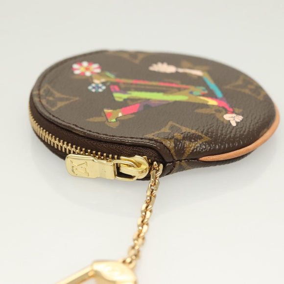 LOUIS VUITTON Monogram Hand Porte Monnaie Ron Coin Purse M95563 LV Auth 120449SV