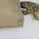 PRADA Pouch Nylon Beige Auth 120457V-15