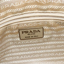 PRADA Pouch Nylon Beige Auth 120457V-17