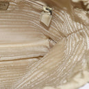 PRADA Pouch Nylon Beige Auth 120457V-18