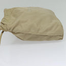 PRADA Pouch Nylon Beige Auth 120457V-3