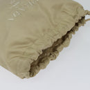 PRADA Pouch Nylon Beige Auth 120457V-6