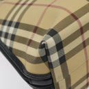 BURBERRY Nova Check Hand Bag PVC Beige Auth 120463-16