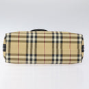 BURBERRY Nova Check Hand Bag PVC Beige Auth 120463-5
