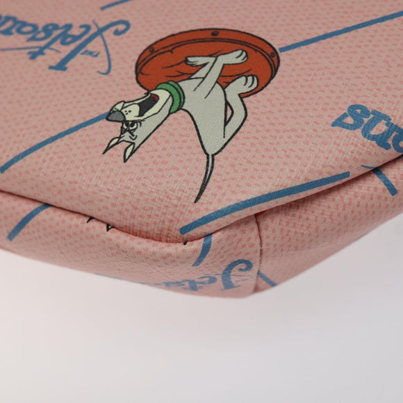 GUCCI THE Jetsons Children's Body Bag PVC Leather Pink 502095 Auth 120466