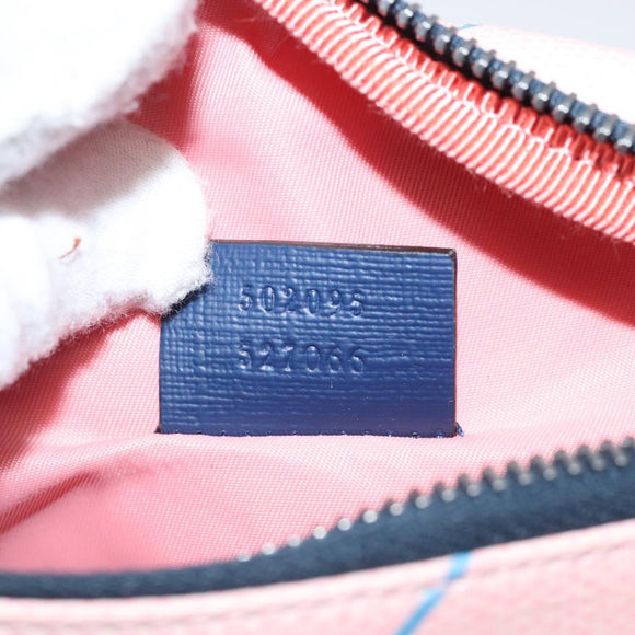 GUCCI THE Jetsons Children's Body Bag PVC Leather Pink 502095 Auth 120466