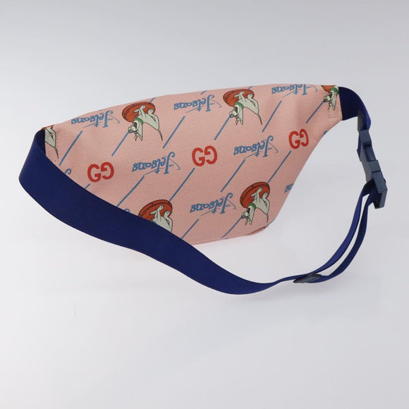GUCCI THE Jetsons Children's Body Bag PVC Leather Pink 502095 Auth 120466