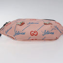 GUCCI THE Jetsons Children's Body Bag PVC Leather Pink 502095 Auth 120466-5