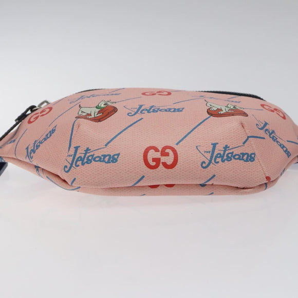 GUCCI THE Jetsons Children's Body Bag PVC Leather Pink 502095 Auth 120466