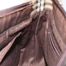 BURBERRY Nova Check Hand Bag Canvas Beige Auth 120467-19